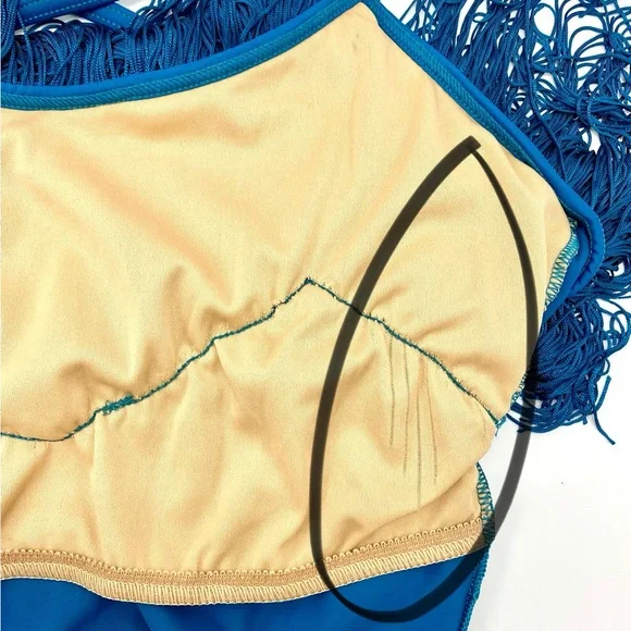 WEISSMAN Fringe Dance Wear Leotard - Sz Sm - Picture 11 of 13